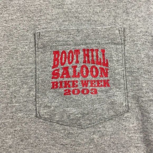 Vintage Y2K Boot Hill Saloon 2003 Bike Week Daytona Beach T Shirt Mens L/M USA - Picture 3 of 10